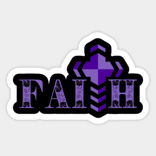 Christian Faith Jesus Cross Sticker